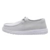 Damen Hey Dude Schnurschuhe | Hey Dude - Schnurschuhe - Wendy Slub Canvas - Light Grey