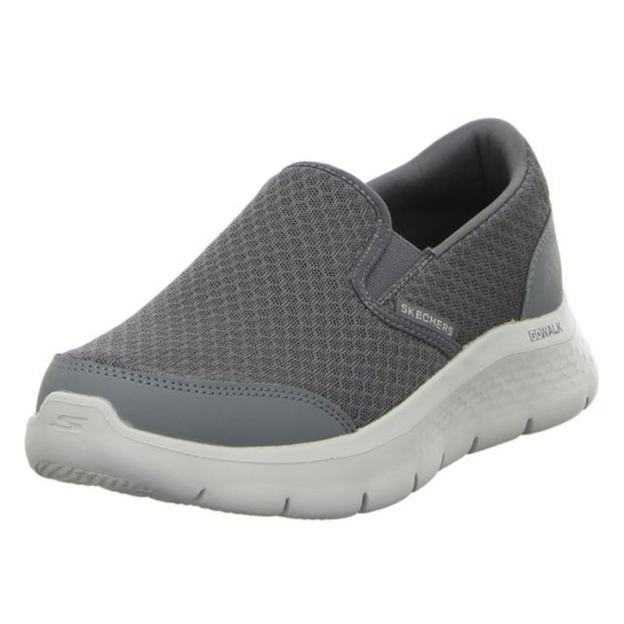 Herren Skechers Halbschuhe | Skechers - Slipper - Go Walk Flex - Gray