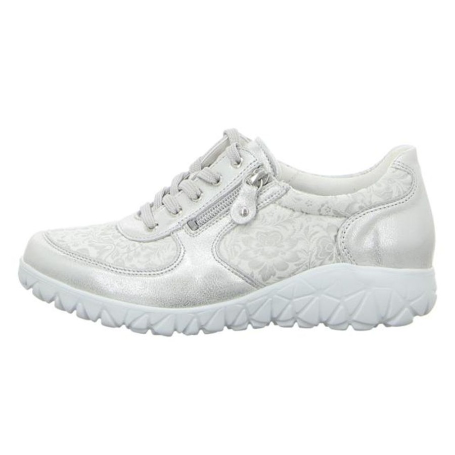 Damen Waldläufer Schnurschuhe | Waldlaufer - Schnurschuhe - Havy - Silber Weiss