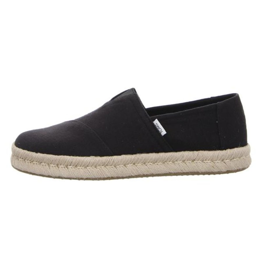 Herren TOMS Halbschuhe | Toms - Slipper - Alp Rope 2.0 - Black